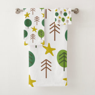 Scandi Forest Bath Towel Set