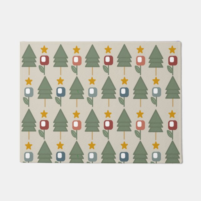 Scandi Forest  Doormat (Front)