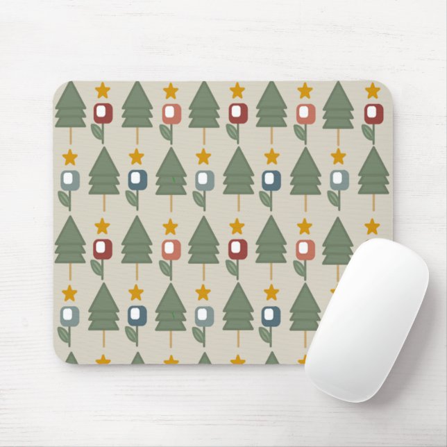 Scandi Forest  Mouse Pad (With Mouse)