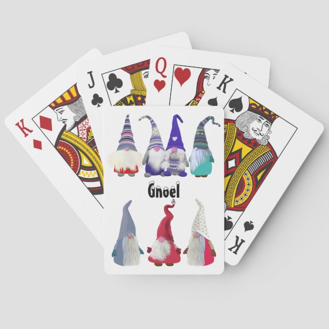Scandi Gnome Classic Playing Cards (Back)