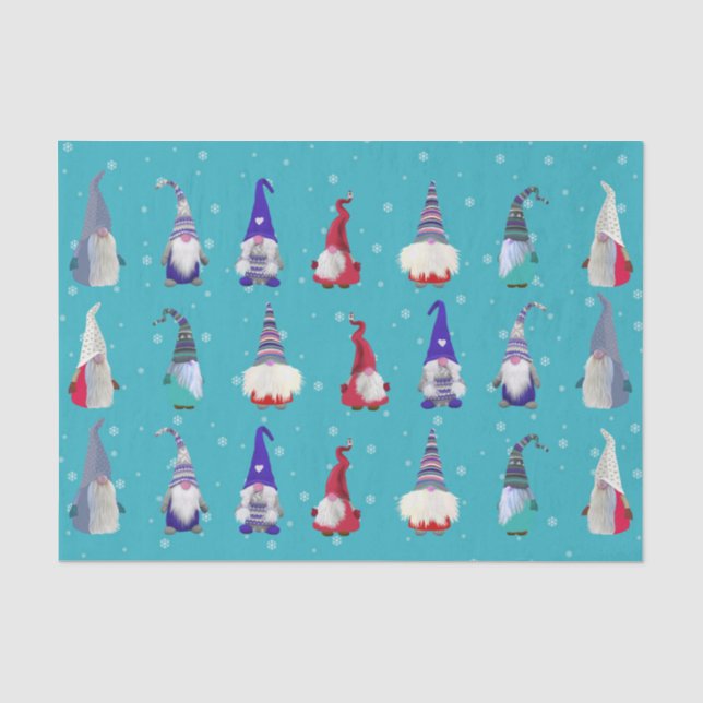 Scandi Gnomes Christmas #2 Tissue Paper (Front)
