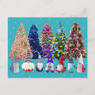 Scandi Gnomes Christmas Postcard