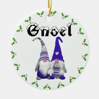 Scandi Gnomes "Hrold & Hilga" Ceramic Ornament