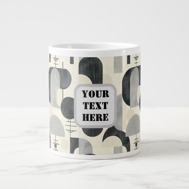 Scandi Motif No.2 |  Large Coffee Mug (Front)