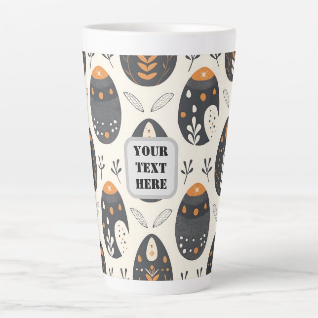 Scandi Motif No.6 |  Latte Mug (Front)