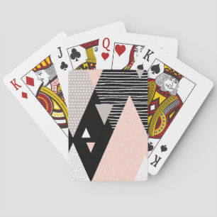 Scandi Mountain Peak Design Playing Cards