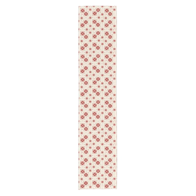 Scandi Starburst Snowflake Short Table Runner (Front)