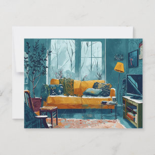 Scandi Style Whimsical Postcard