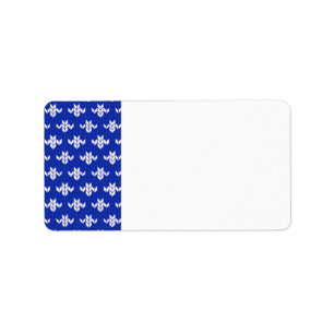 SCANDIA BLUE KNIT Address Labels