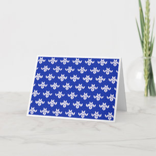 SCANDIA BLUE KNIT Carte de voeux / Horizontal
