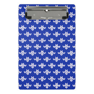SCANDIA BLUE KNIT Mini Clipboard
