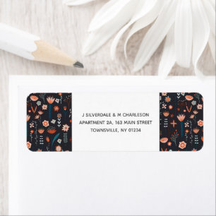 Scandinave Summer Flowers Dark Return Adresse