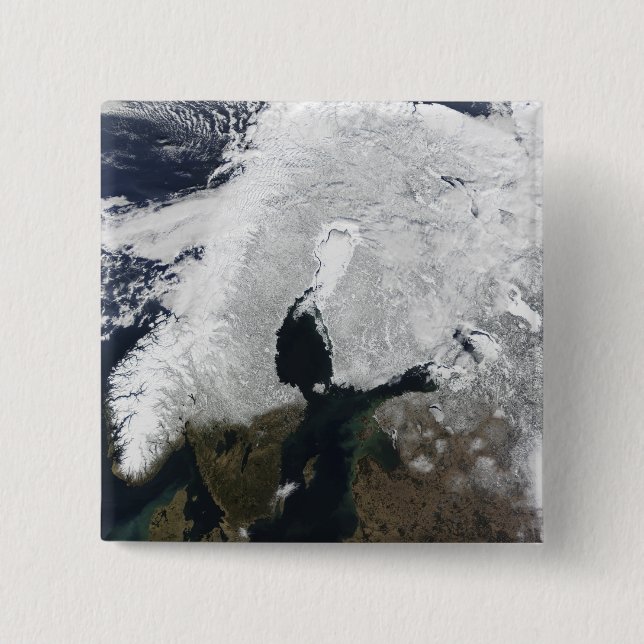 Scandinavia 2 Inch Square Button (Front)