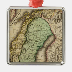 Scandinavia 3 metal ornament