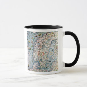Scandinavia, detail from the Carta Marina Mug