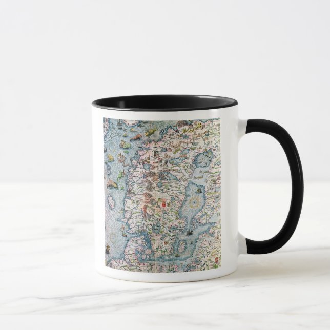 Scandinavia, detail from the Carta Marina Mug (Right)