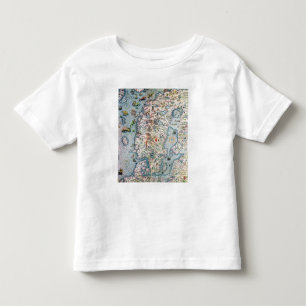 Scandinavia, detail from the Carta Marina Toddler T-shirt