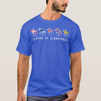 Scandinavia Flags Elk Colours Sweden friends T-Shirt