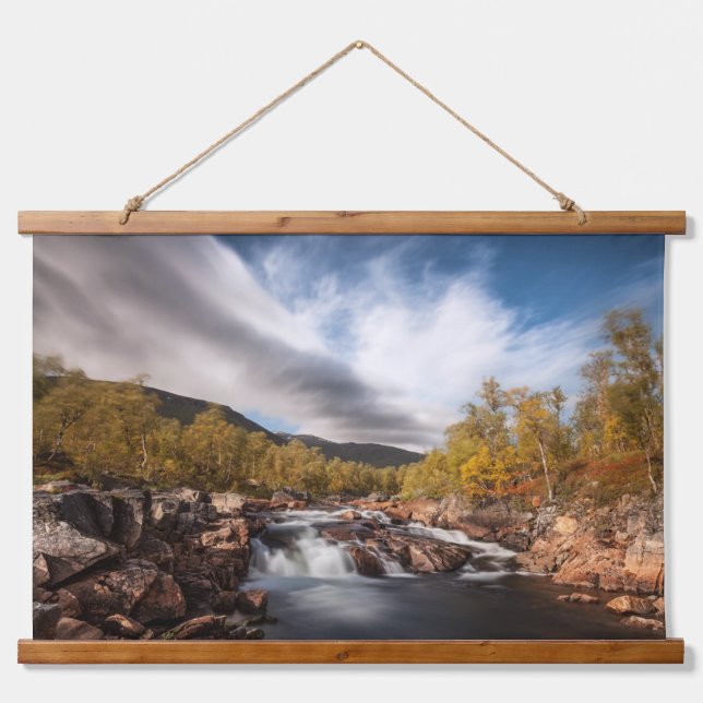 Scandinavia Landscape Photo Hanging Tapestry (Front)