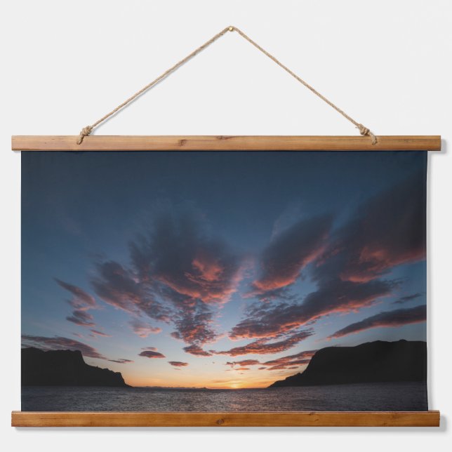 Scandinavia Landscape Photo Hanging Tapestry (Front)