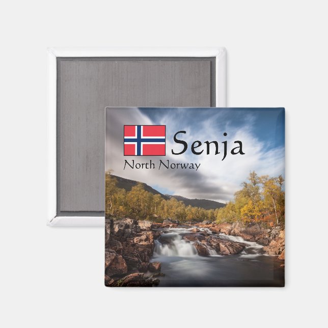 Scandinavia Landscape Photo Magnet (Front/Back)