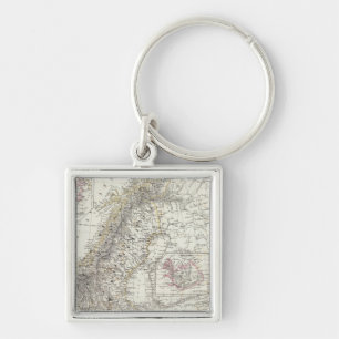 Scandinavia, Sweden, Norway Keychain