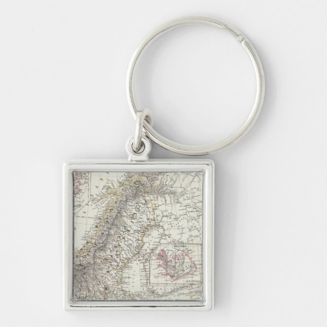 Scandinavia, Sweden, Norway Keychain (Front)
