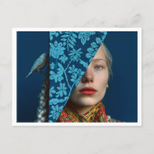 Scandinavia Winter Holiday Postcard