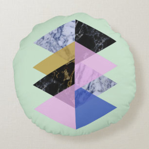 Scandinavian Abstract #886 Round Pillow