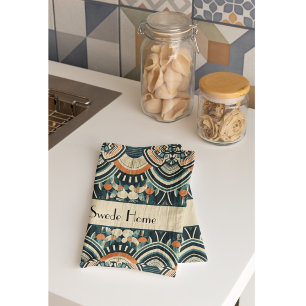Scandinavian Art Deco customizable  Kitchen Towel