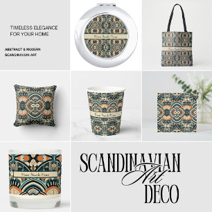 Scandinavian Art Deco customizable Throw Blanket