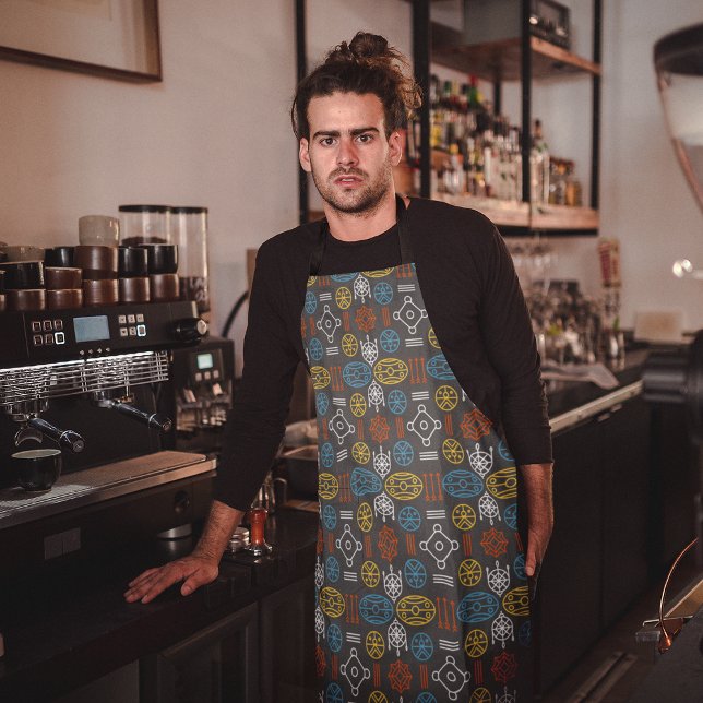 Scandinavian Art Pattern Apron (Creator Uploaded)