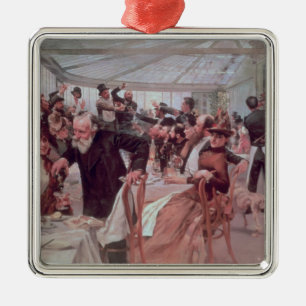 Scandinavian Artist's Luncheon Metal Ornament