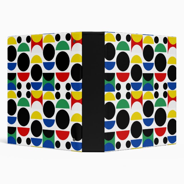 Scandinavian Bauhaus Mid-Century Pattern Binder (Background)