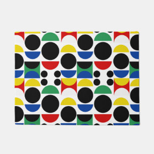 Scandinavian Bauhaus Mid-Century Pattern Doormat
