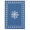 Scandinavian Blue Snowflake Pattern