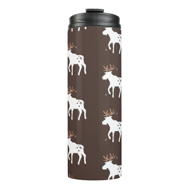 Scandinavian Chic: Vintage Seamless Patterns Thermal Tumbler (Front)