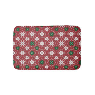 Scandinavian Christmas Fair Isle Edition 1 Bath Mat