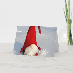 Scandinavian Christmas Gnome Holiday Card