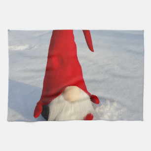 Scandinavian Christmas Gnome Kitchen Towel