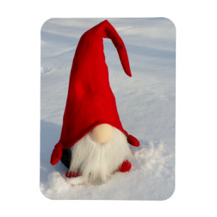 Scandinavian Christmas Gnome Magnet