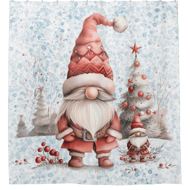 Scandinavian Christmas Gnome Red Berries (Front)