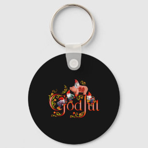 Scandinavian Christmas God Jul Marzipan Pig  Keychain