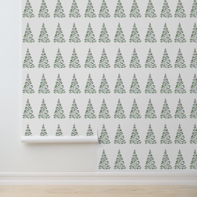 Scandinavian Christmas Illustration Wallpaper  (Application)