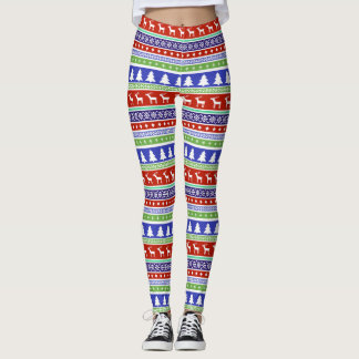 scandinavian christmas leggings