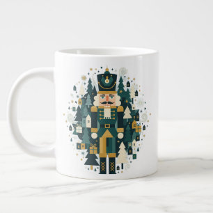 Scandinavian Christmas Nutcracker Large Coffee Mug