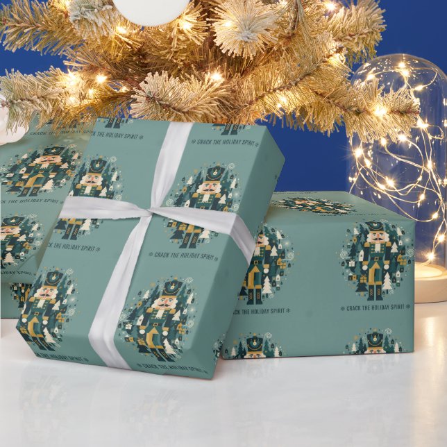 Scandinavian Christmas Nutcracker Wrapping Paper (Holidays)