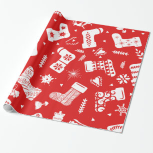 Scandinavian Christmas pattern Wrapping Paper