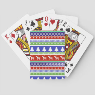 scandinavian christmas playing cards
