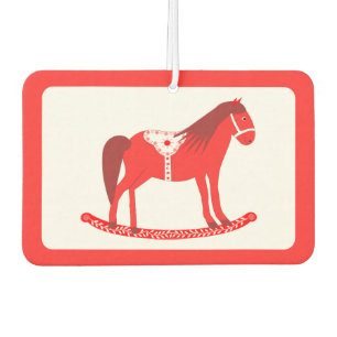 Scandinavian Christmas Rocking Horse Air Freshener